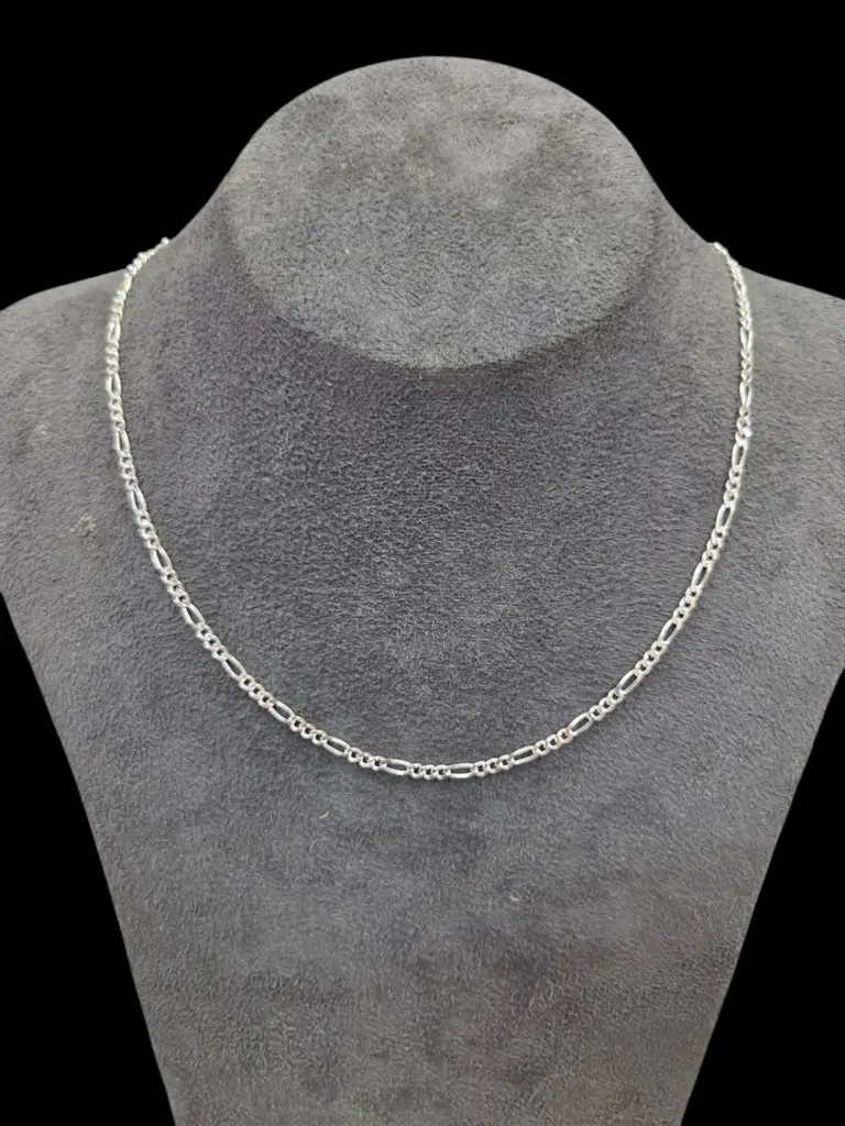 Sterling Silver 925 New Figaro Chain