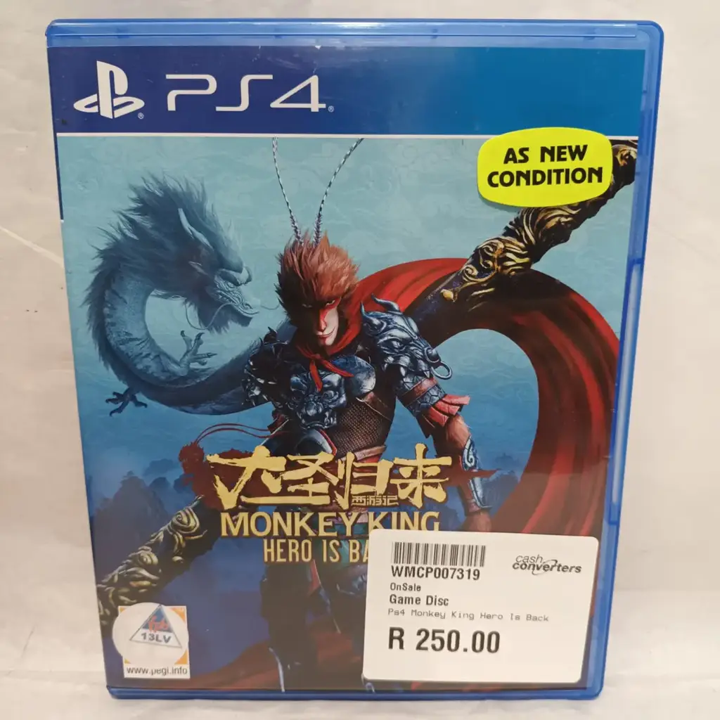 Ps4 Monkey King Hero Is Back Game Disc