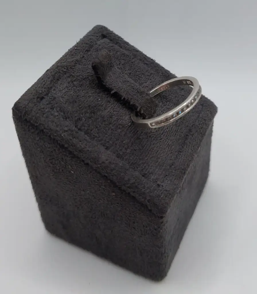 Sterling Silver Cz Ring Size Q - View 2