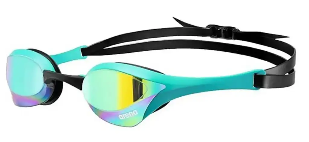 Arena Cobra Swipe Mirror Swimming Goggles (Emerald Peacock)- Brand New Condition