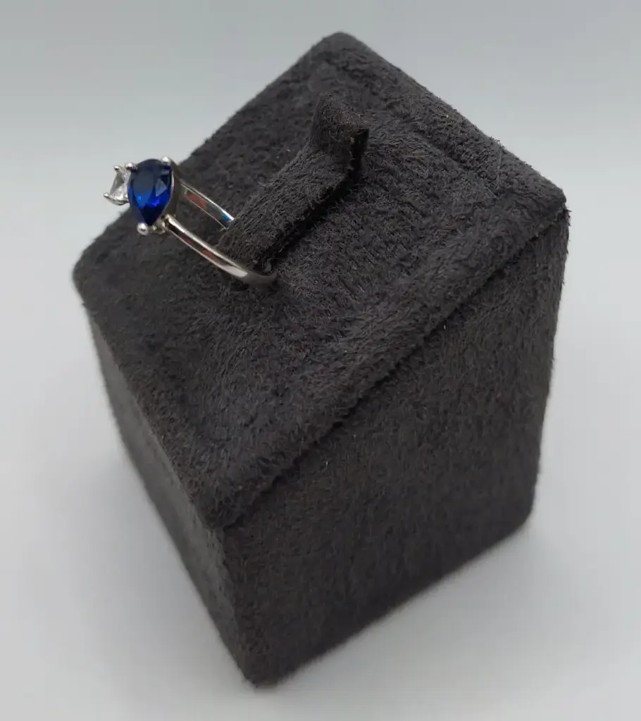 Sterling Silver Cz Ring Size O - View 2