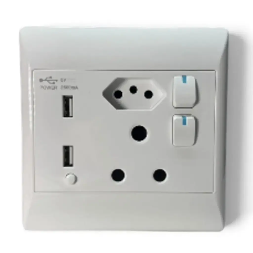 S-Tec Rsa + Slimline + 2 X Usb Combo Socket 4×4