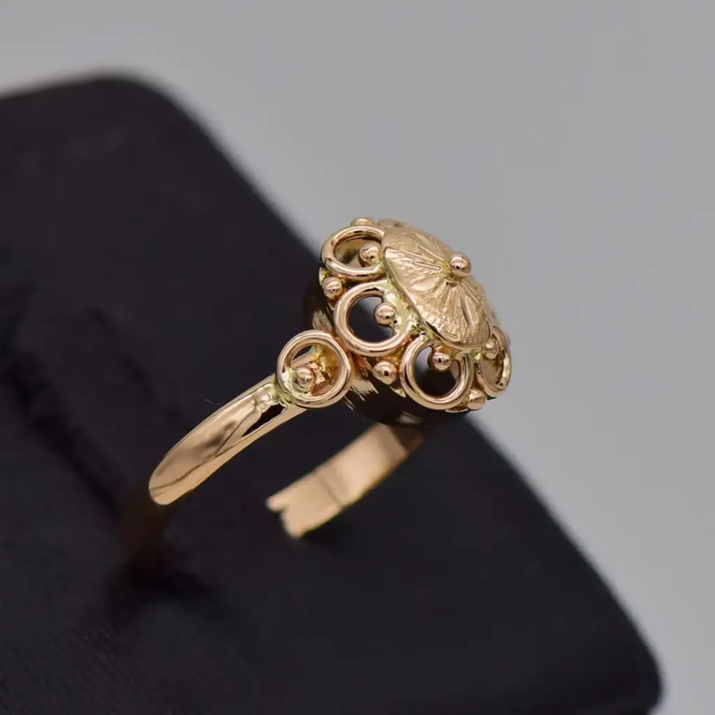 14ct Yellow Gold Dress Ring - View 2