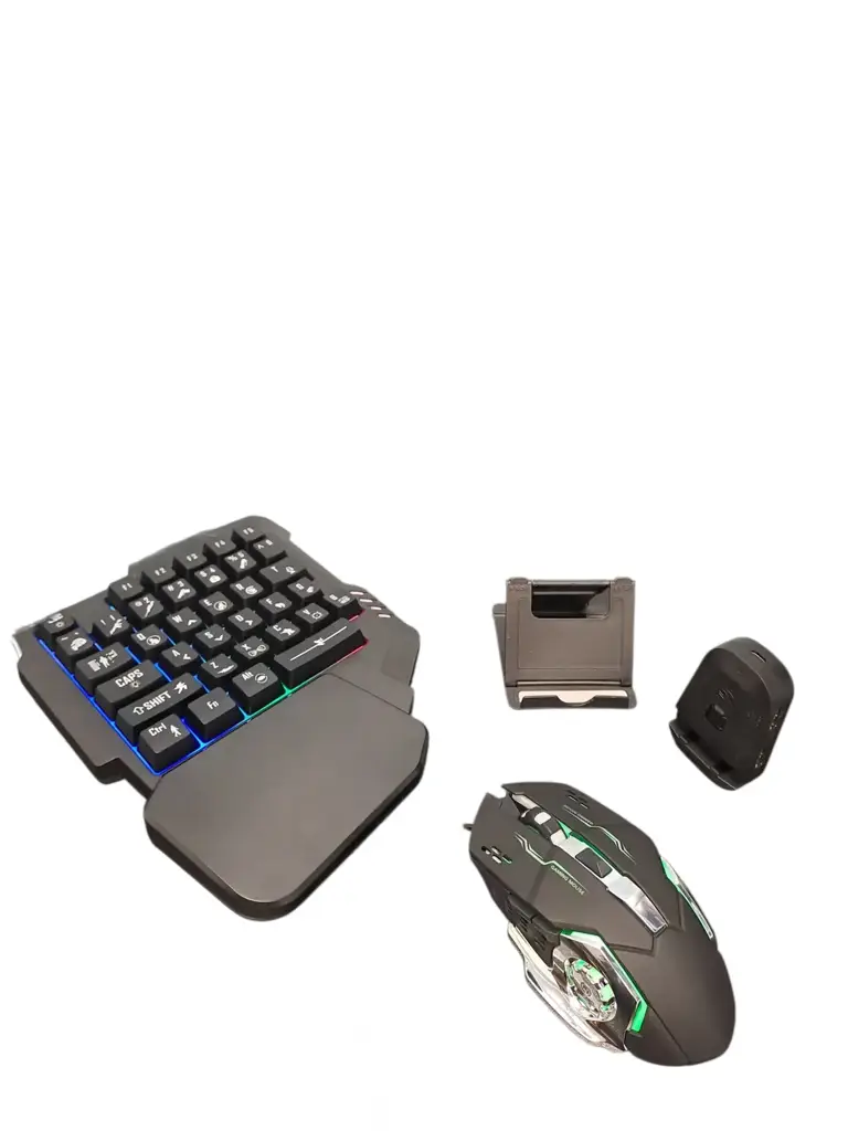 4 In -1 Mobile Game One Hand Key Board Jg833