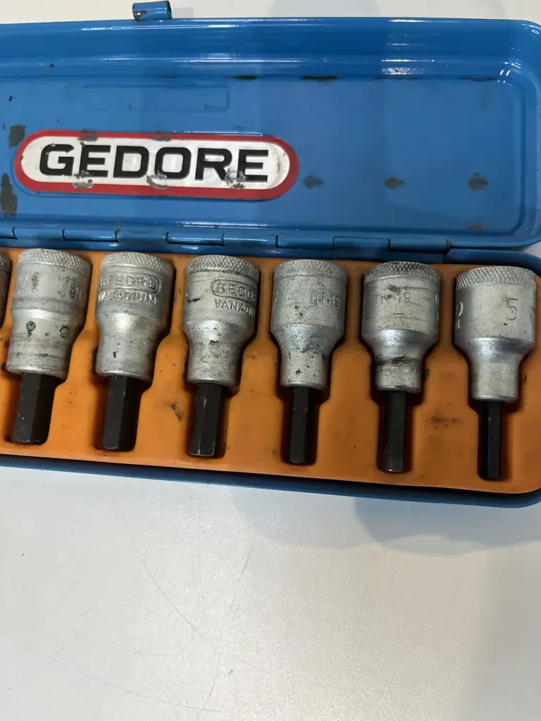 Gedore Screwdriver Set 1/2" 9 Pieces Internal Hexagon 5-17Mm - View 2