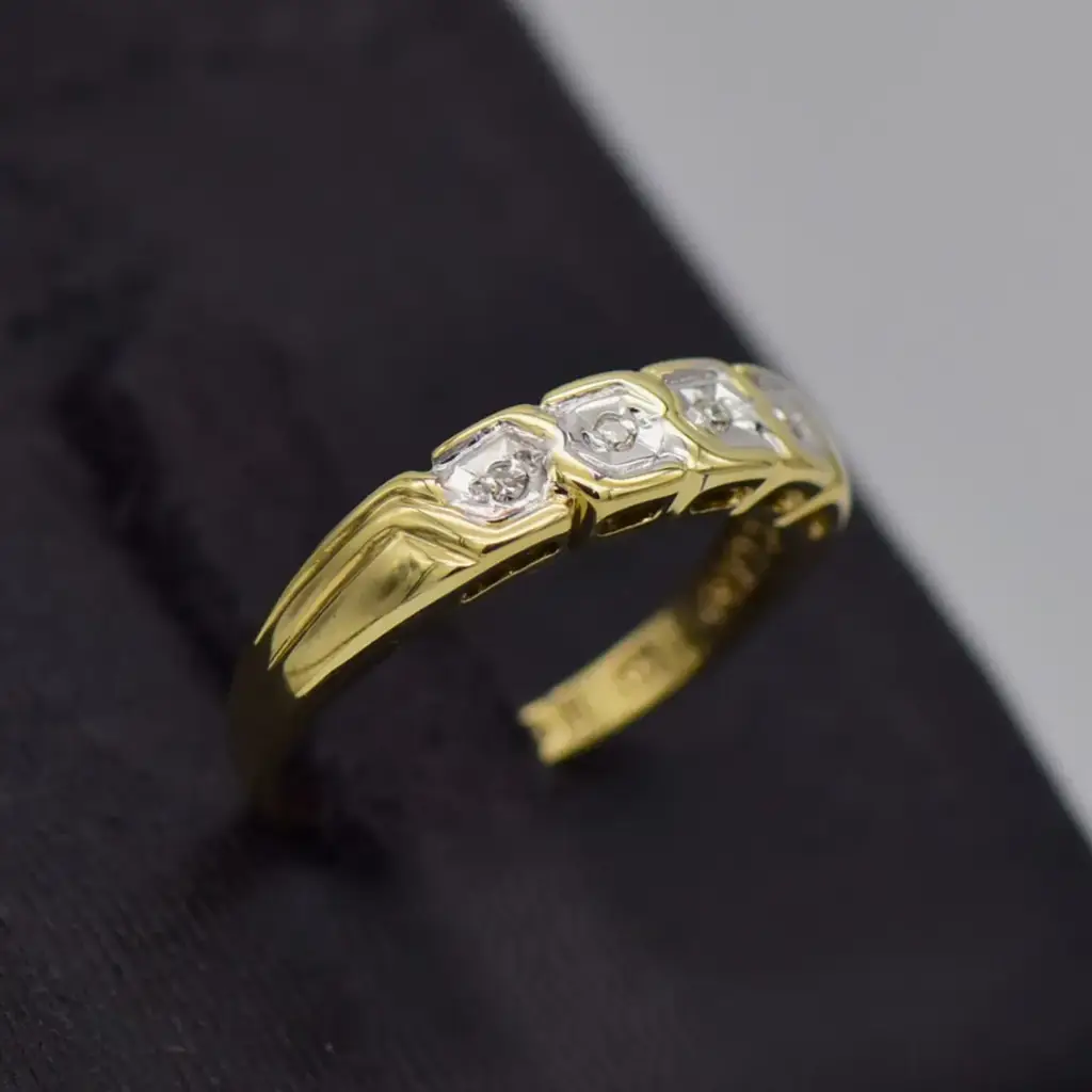 9ct Yellow Gold Dress Ring - View 2
