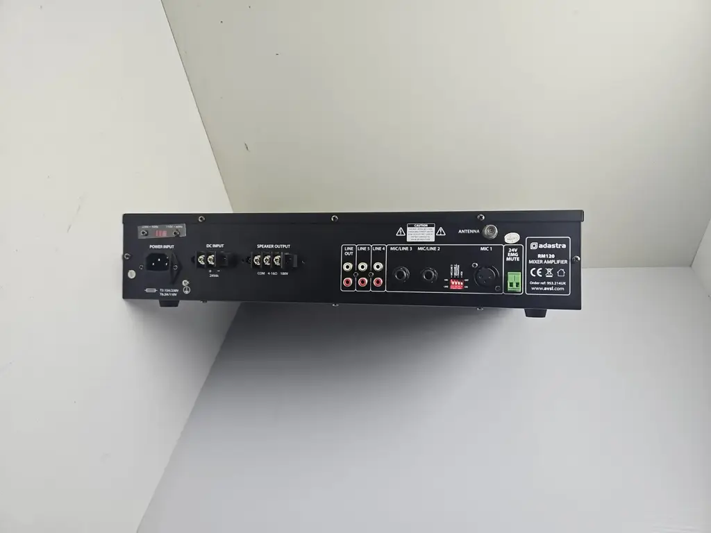 Adastra Mixer Amplifier | 4-Zone | Rm120 - View 2