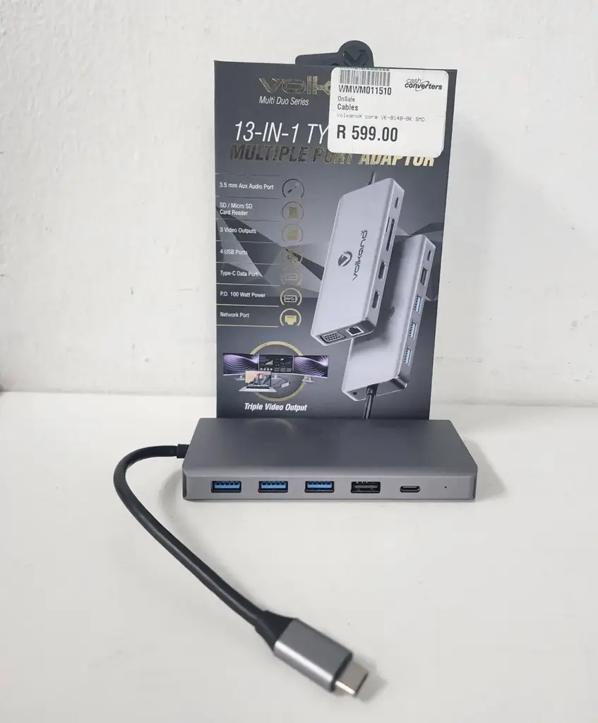 Volkano Core Vk-8148-Bk Multi Duo Series 13-In-1 Hub - View 3