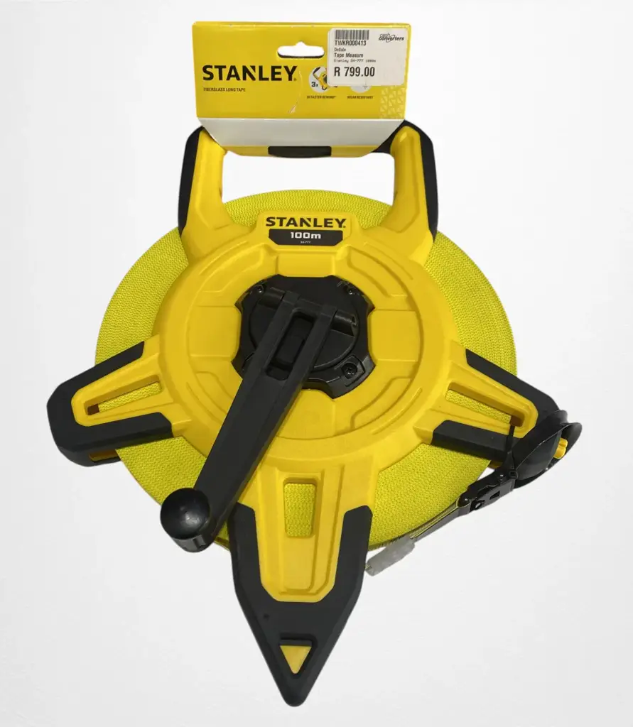 Stanley 100M Powerwinder Fiberglass Long Tape Measure.