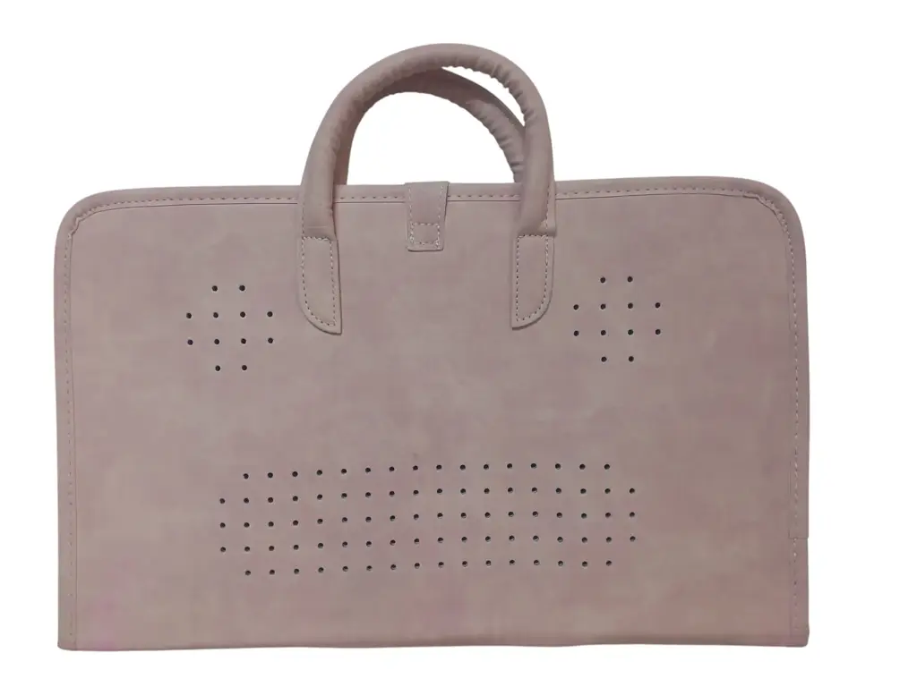 Pink Pu Leather Laptop Protective Case With Handle Laptop Bag (14 Inch) - View 5