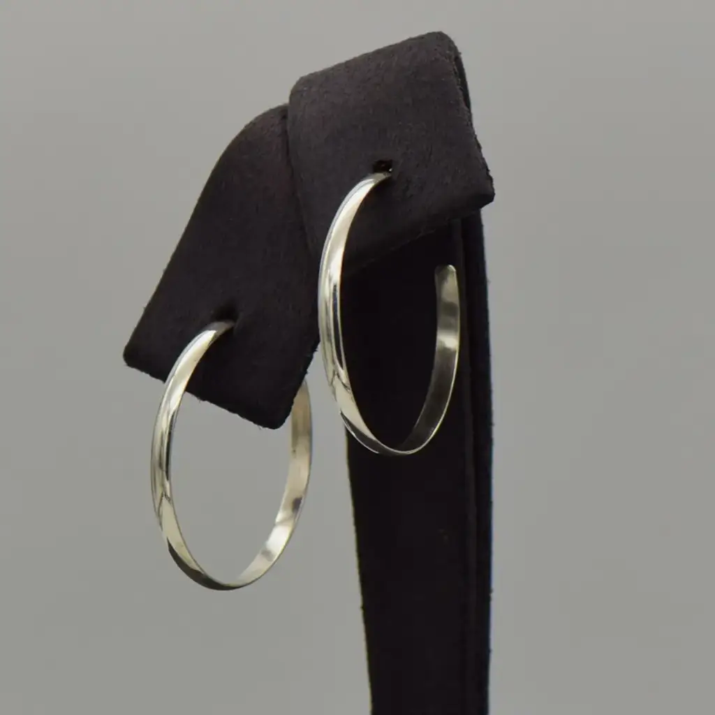 Silver-925 Hoop Earrings