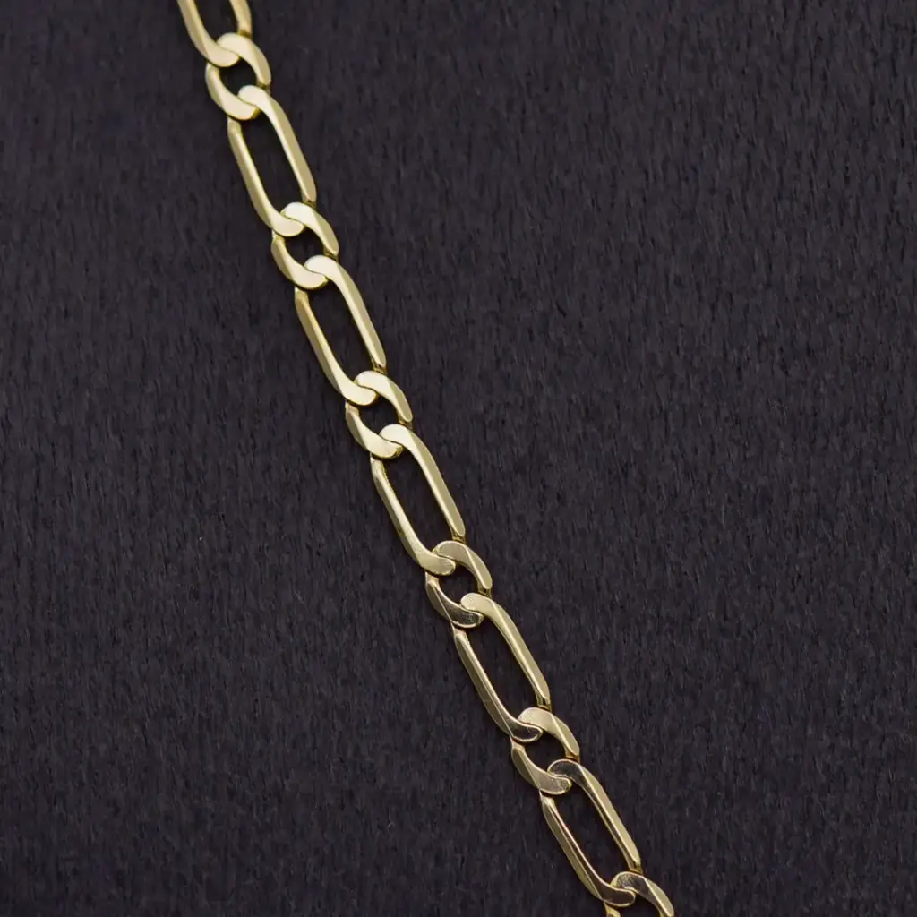 9ct Yellow Gold Chain Figaro-Link - View 2
