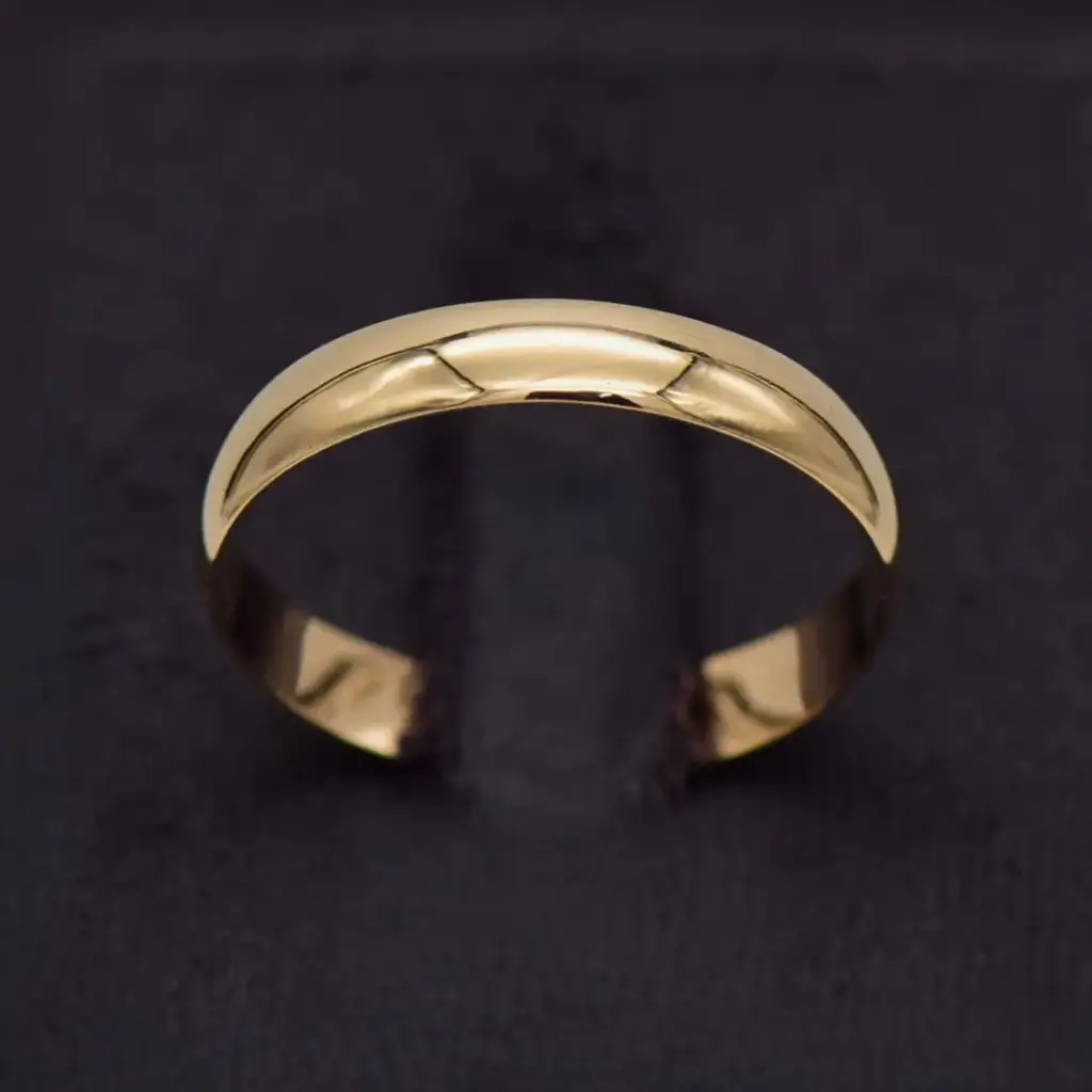 9Ct Yellow Gold Wedding Band Plain