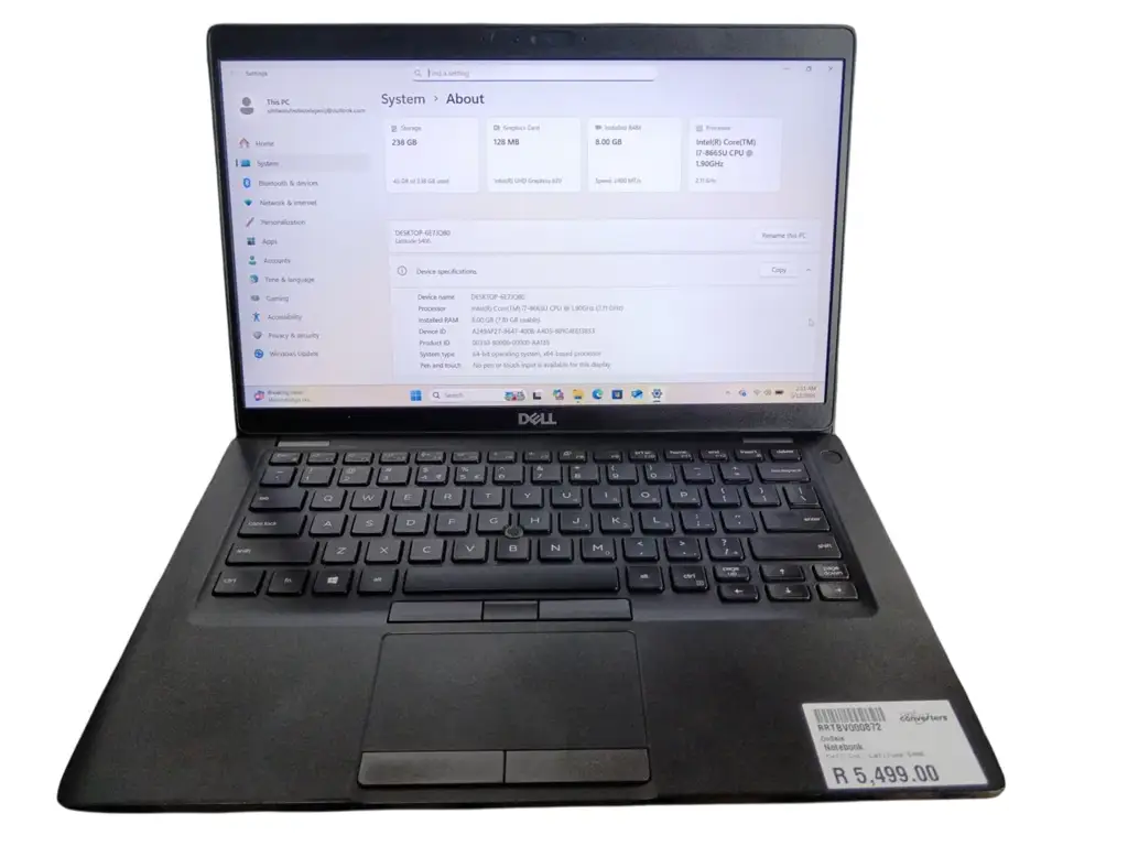 Dell Latitude 5400 Laptop