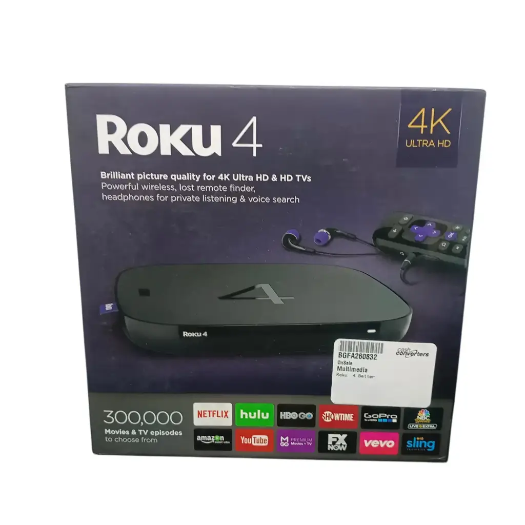 Roku 4 Streaming Media Player - View 3