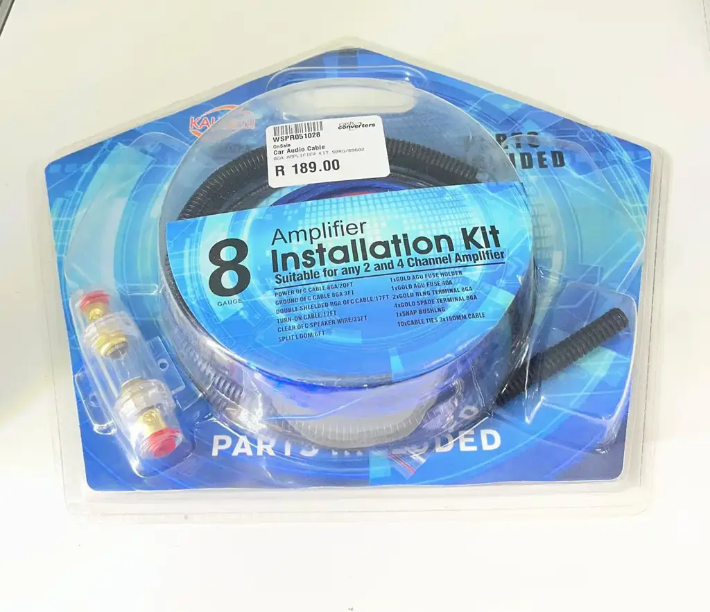 8-Gauge (8Ga) Amplifier Wiring Kit