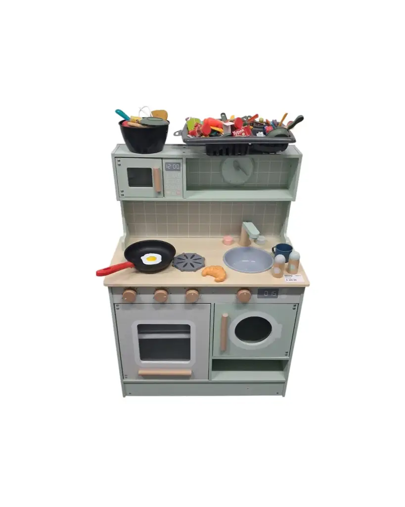 Wooden Toy Play Kitchen (In-Store Collection Only) - View 2