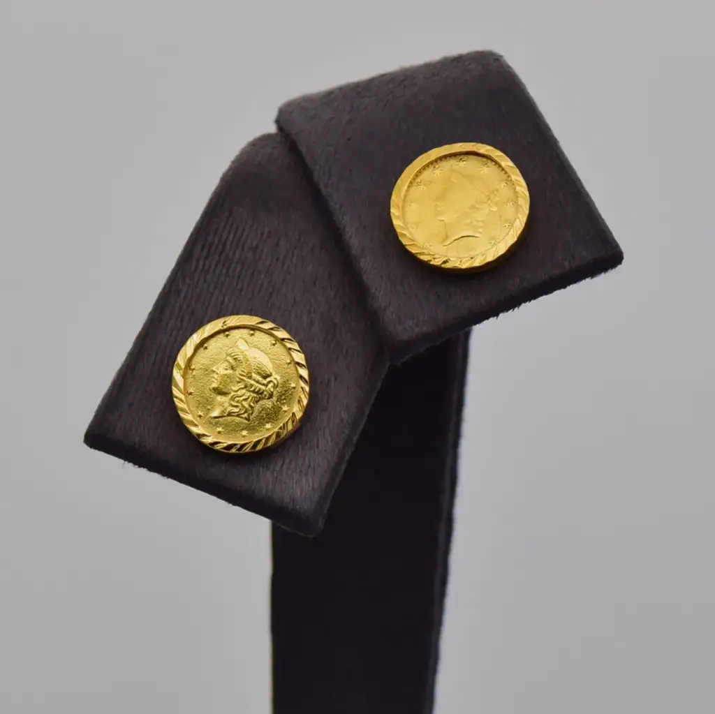 15ct Yellow Gold Earring