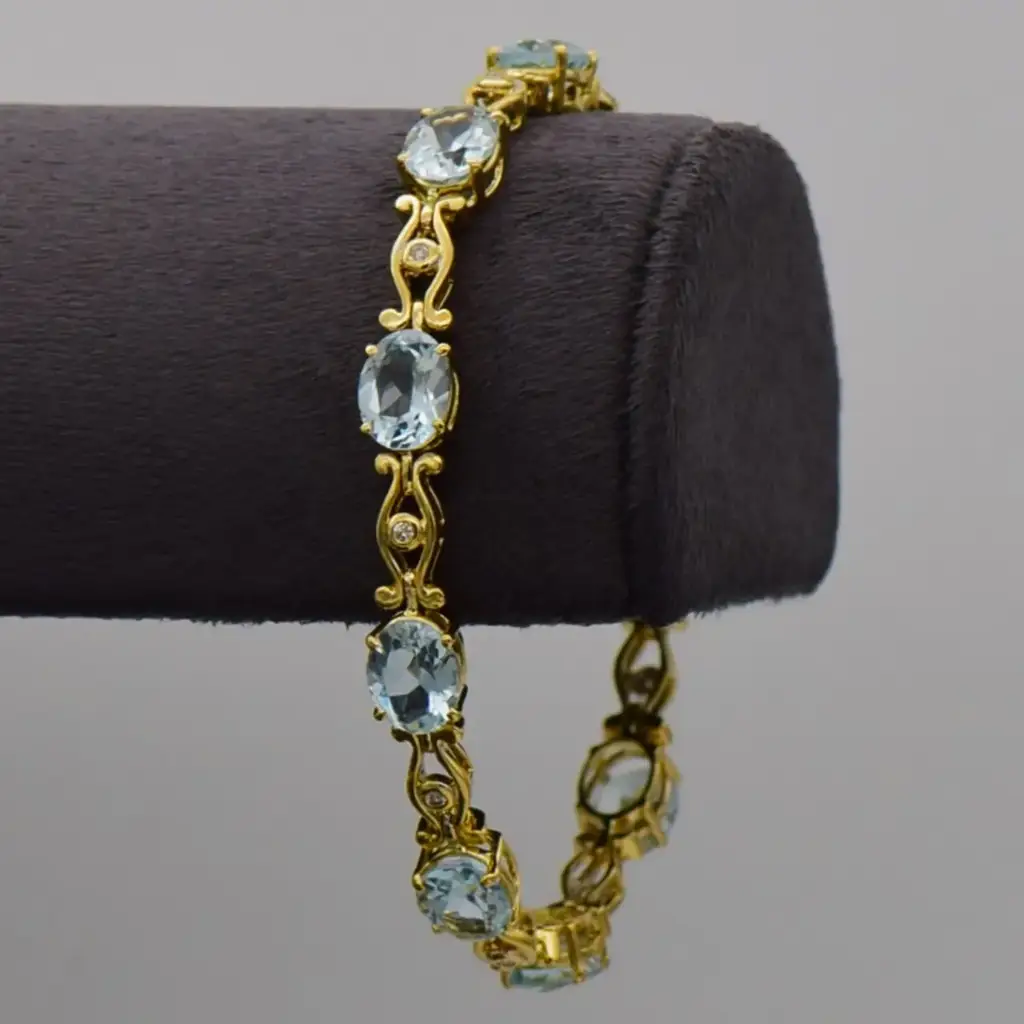 18ct Yellow Gold Tennis Bracelet