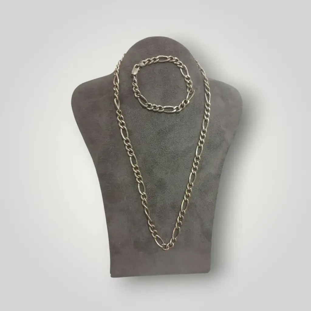 925 Necklace Set For Male Necklace 23.19G