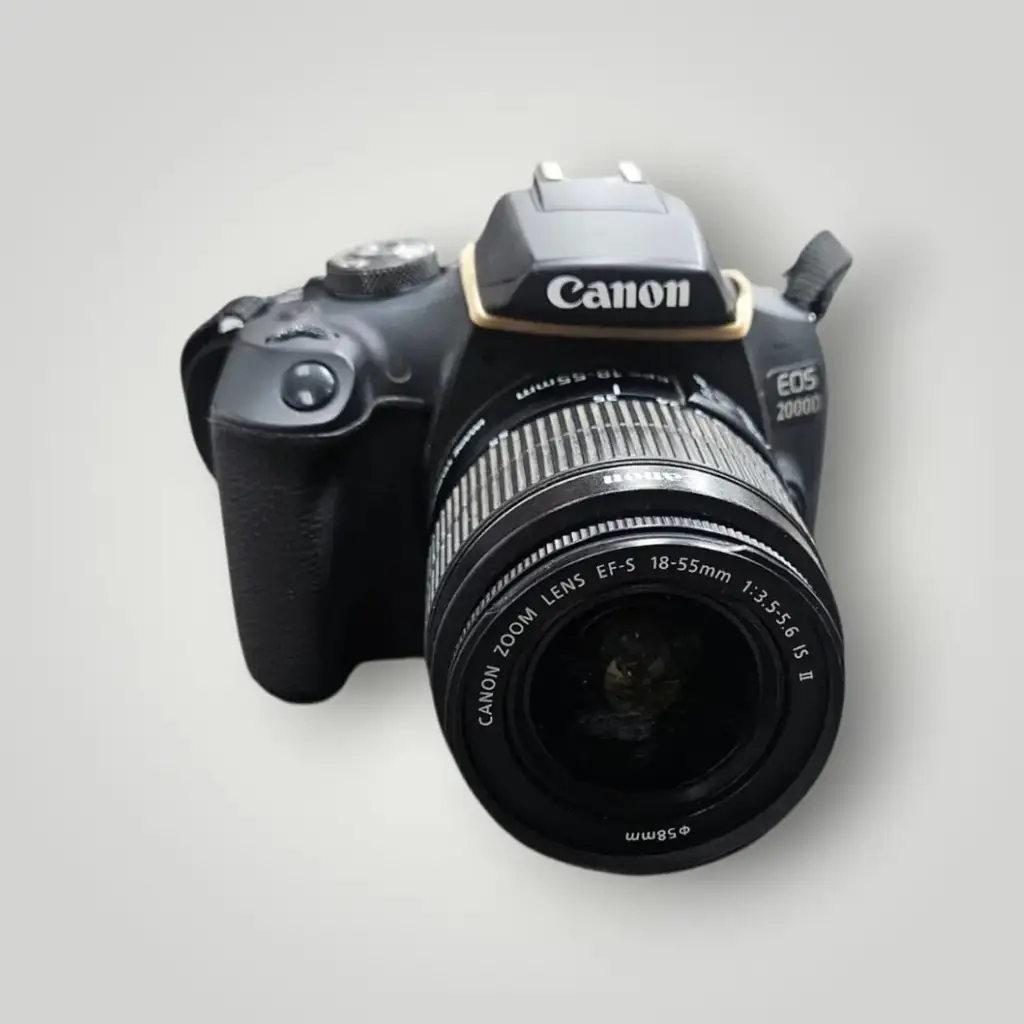 Canon Eos 2000D Dslr Camera Body + Canon Ef-S 18–55Mm Zoom Lens