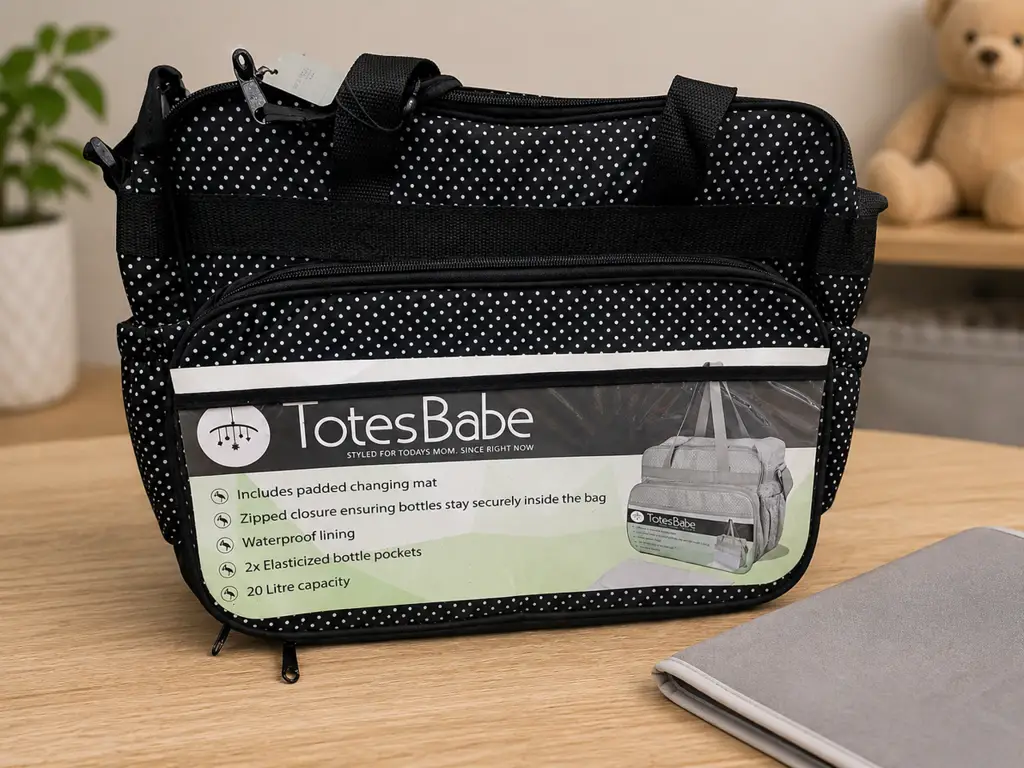 👜 Totes 1003-Bk (Totes Babe Vivir 20L Diaper Bag)