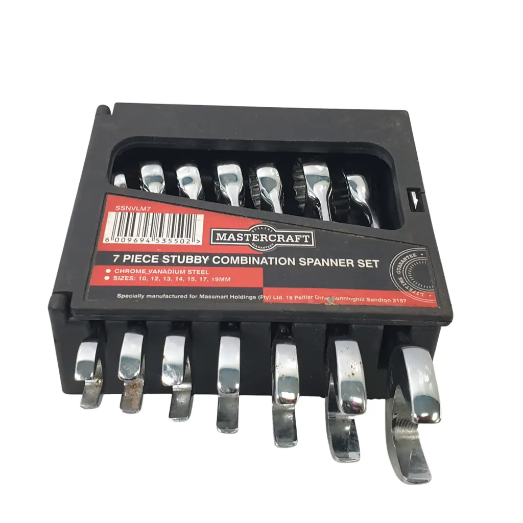 7 Piece Stubby Combination Spanner Set - View 2