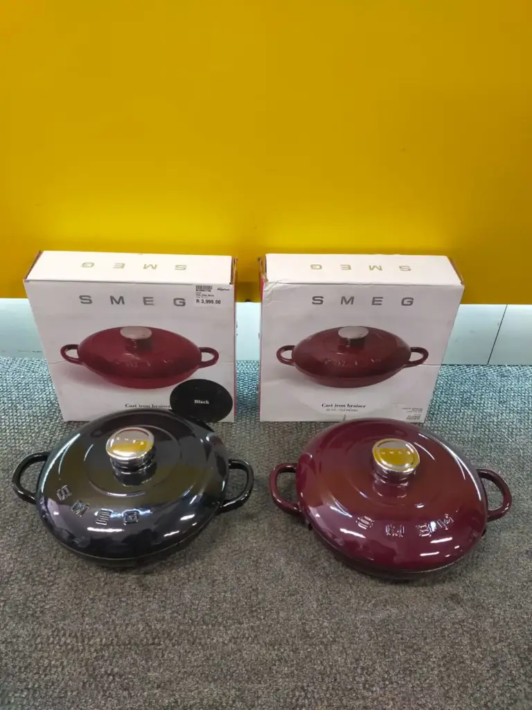 Smeg Cast Iron Braiser 26Cm -10.2Inches Set Of 2