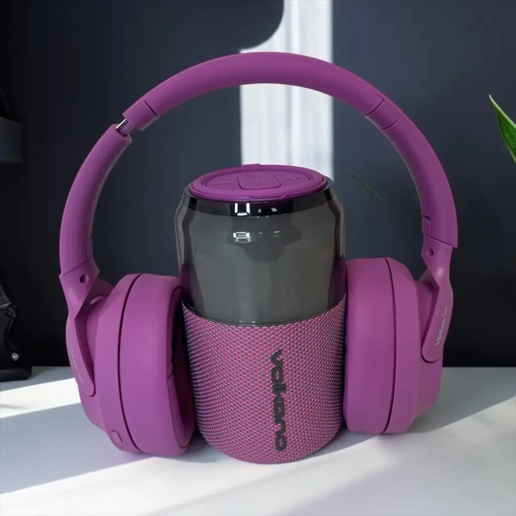 Volkano Ck-Bun1 2-In-1 Wireless Headphone & Speaker Audio Bundle