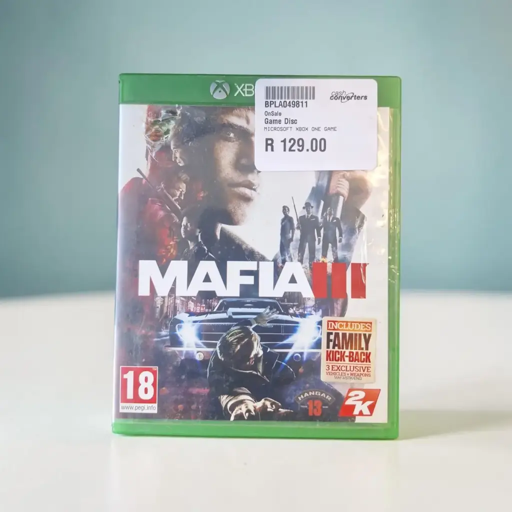 Microsoft Xbox One Mafia Iii Game Disc