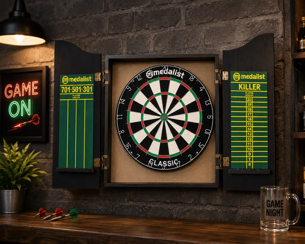 Medalist Classic Dartboard Cabinet Set