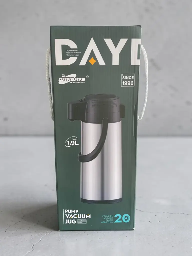 Day Days 1.9 Liter Stainless Steel Air Pump Vacuum Flask. - View 3