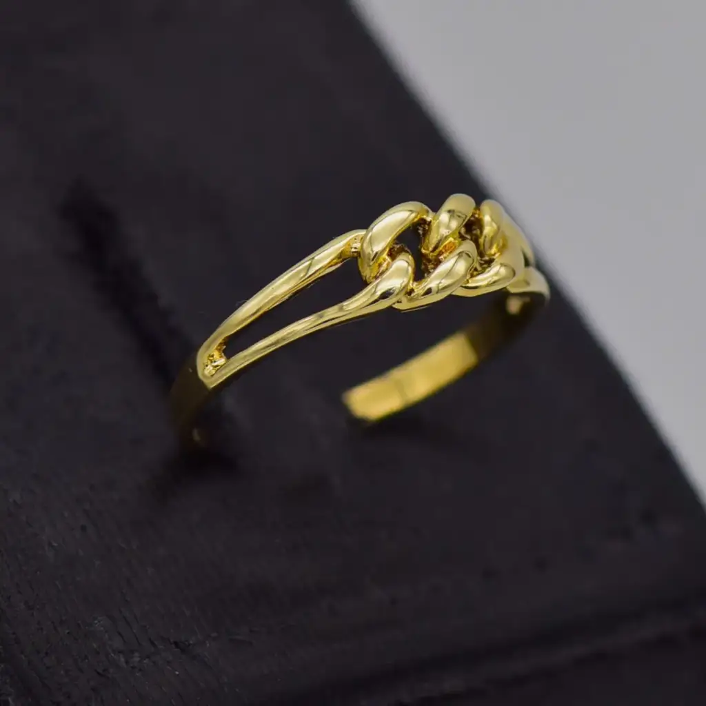 9ct Yellow Gold Dress Ring - View 2