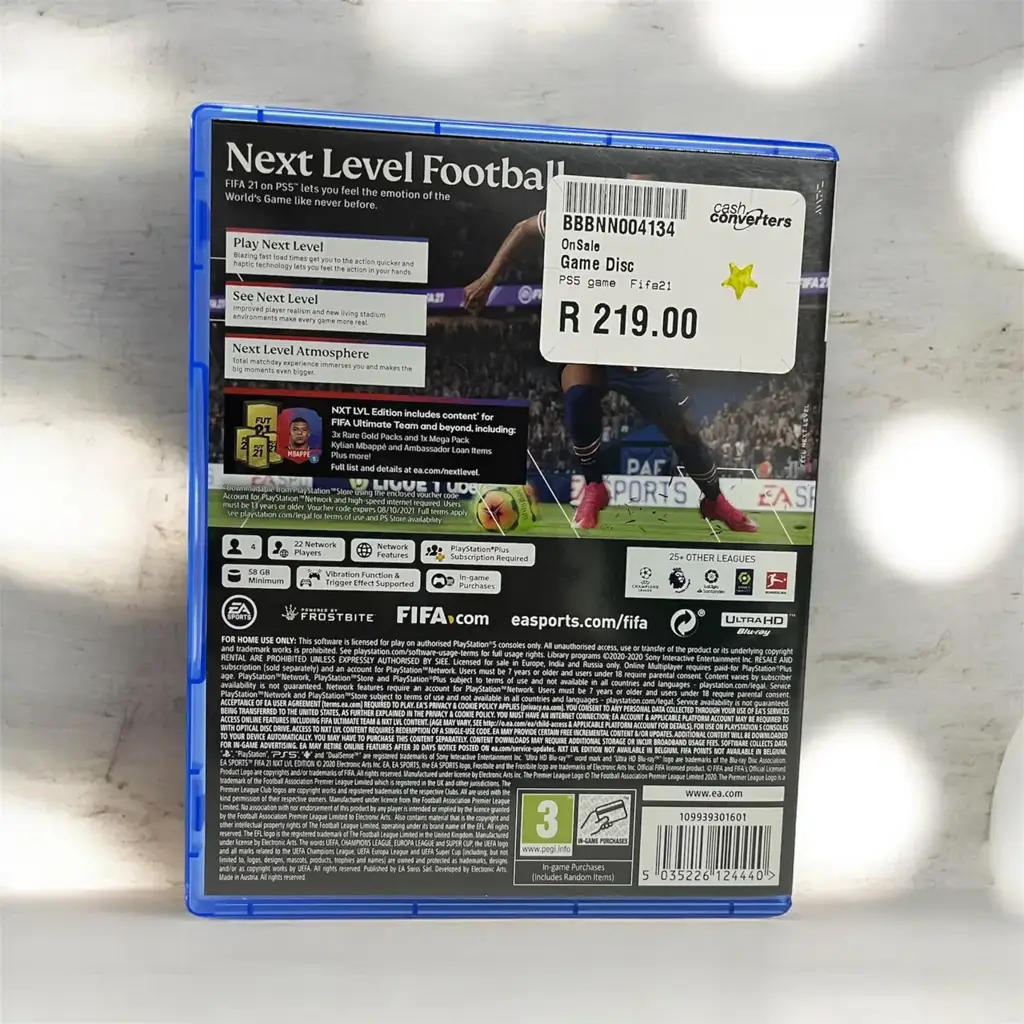 Ps5 Game Fifa21 Game Disc - View 3