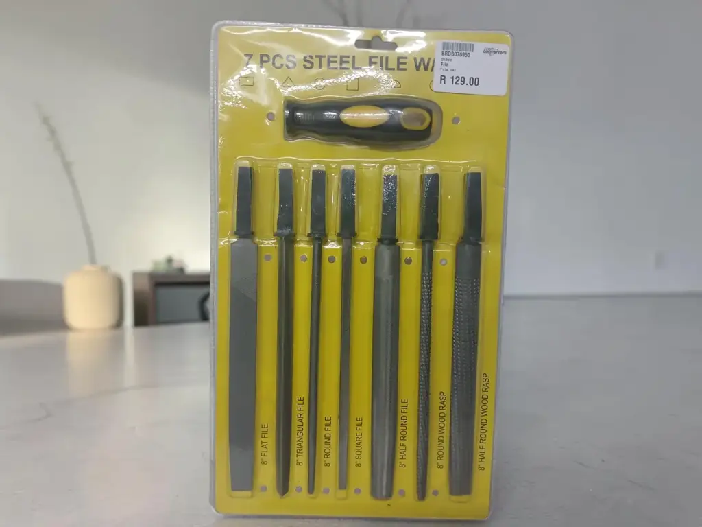 7-Piece Steel File & Rasp Set (8")
