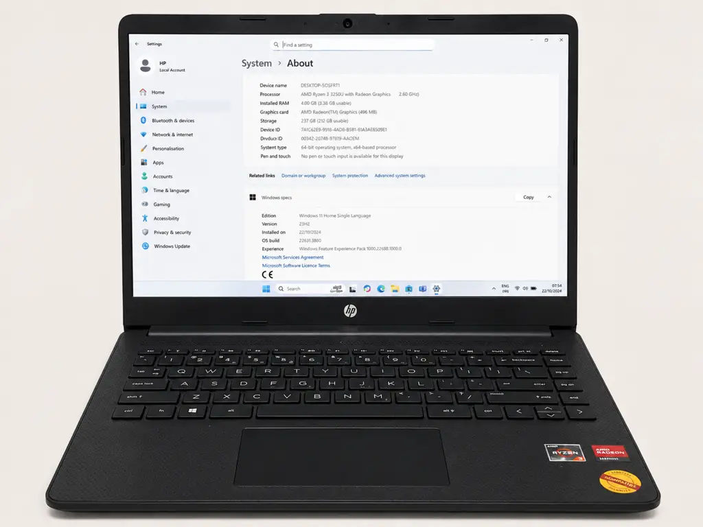 Hp Amd Ryzen 3 Notebook