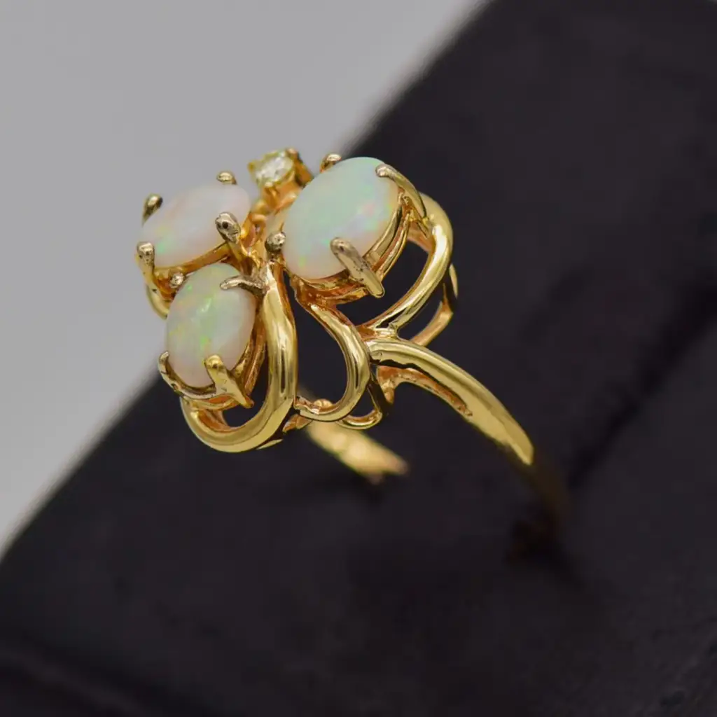 14ct Yellow Gold Dress Ring - View 3