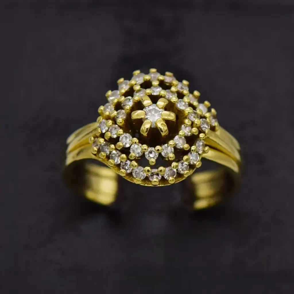 18ct Yellow Gold Wedding Ring Trip Set