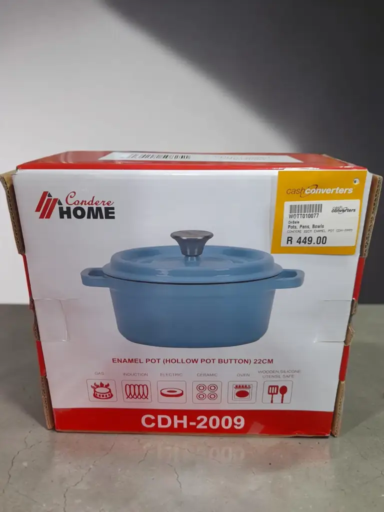 Condere Enamel Pot 22Cm Cast Iron