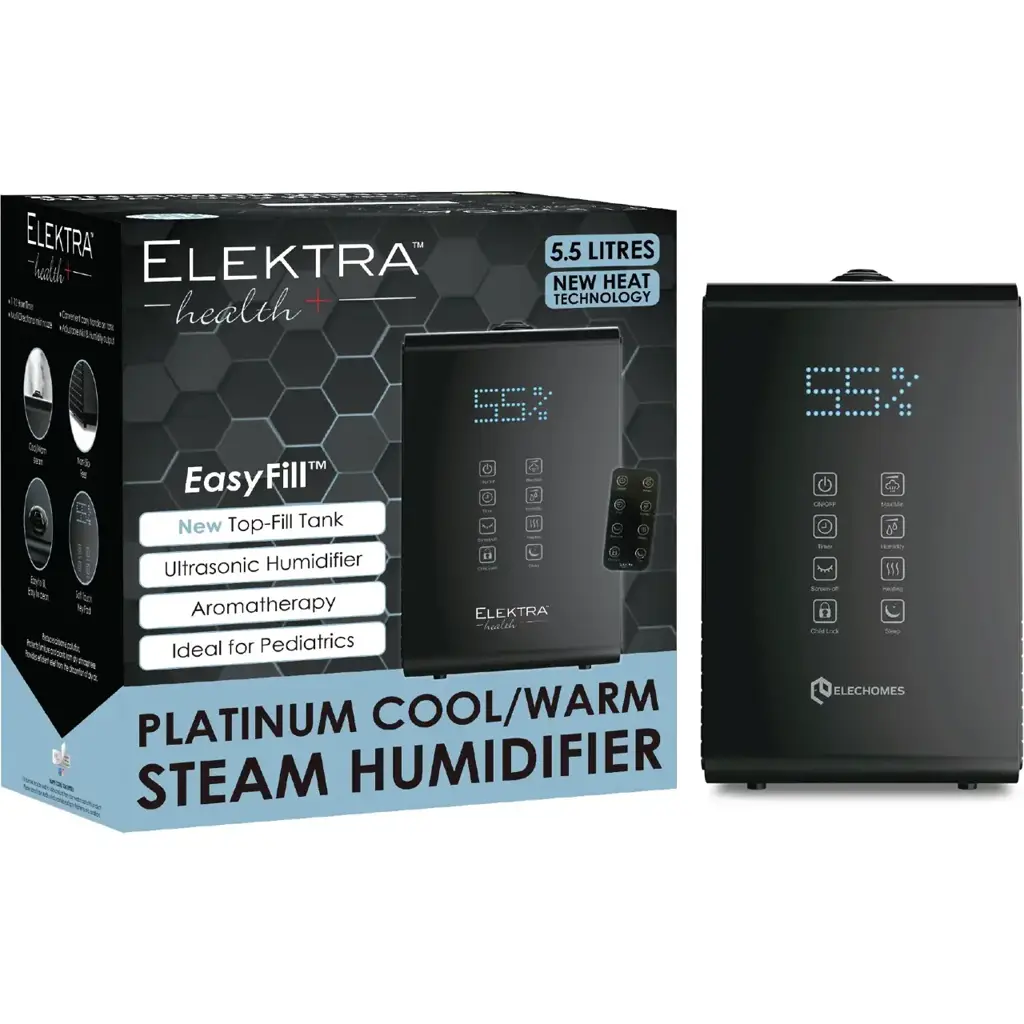 Elektra Health Platinum Warm / Cool Steam Humidifier