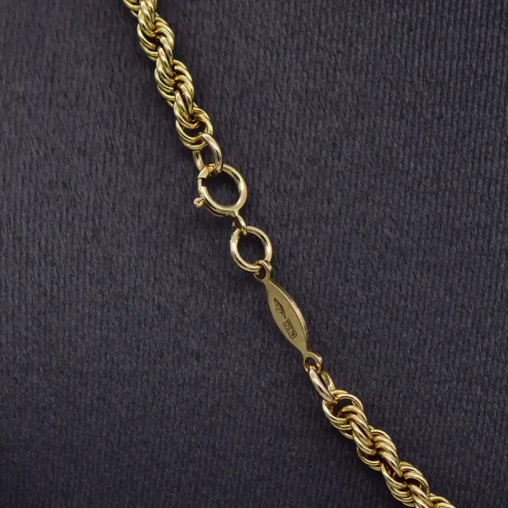 14ct Yellow Gold Necklace - View 3