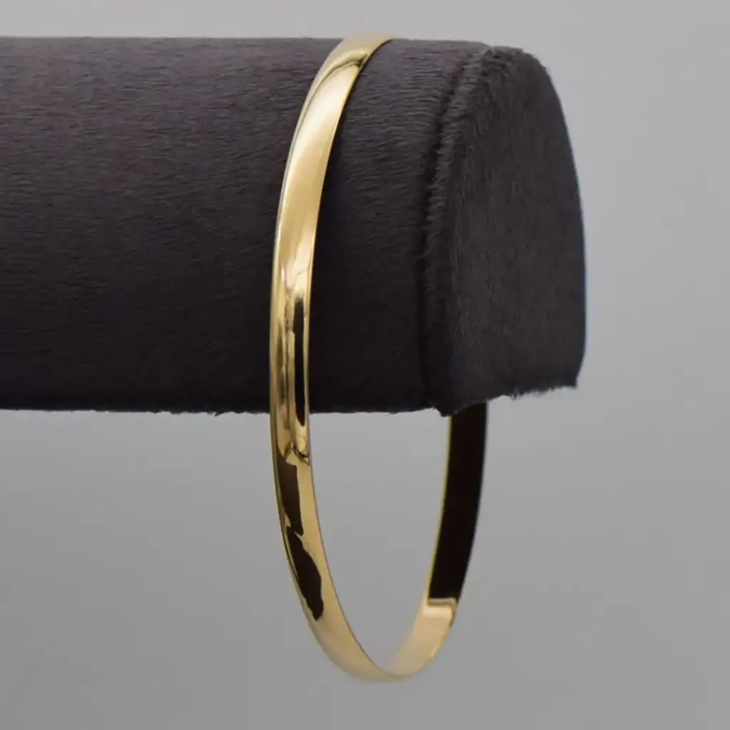 9ct Yellow Gold Bangle Plain