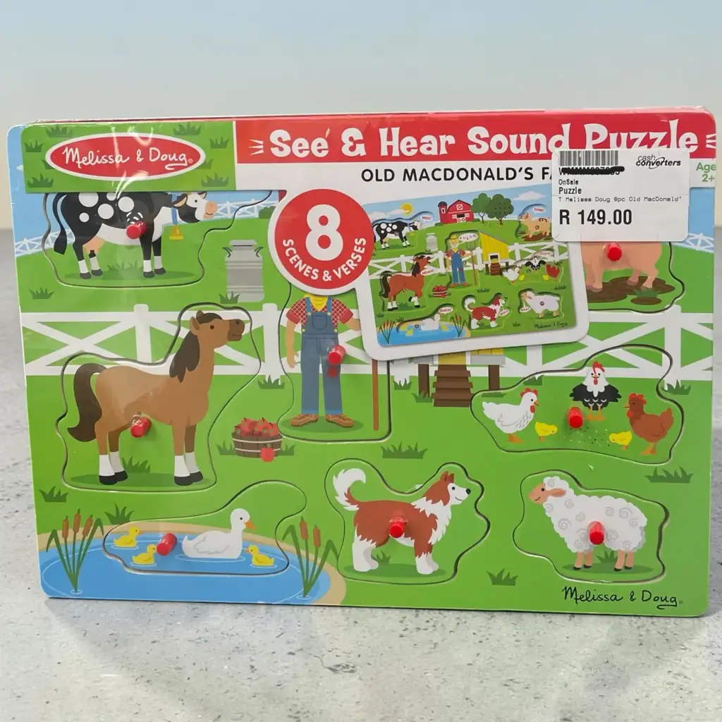 Melissa Doug 8Pc Old Macdonald's Farm Song Puzzle