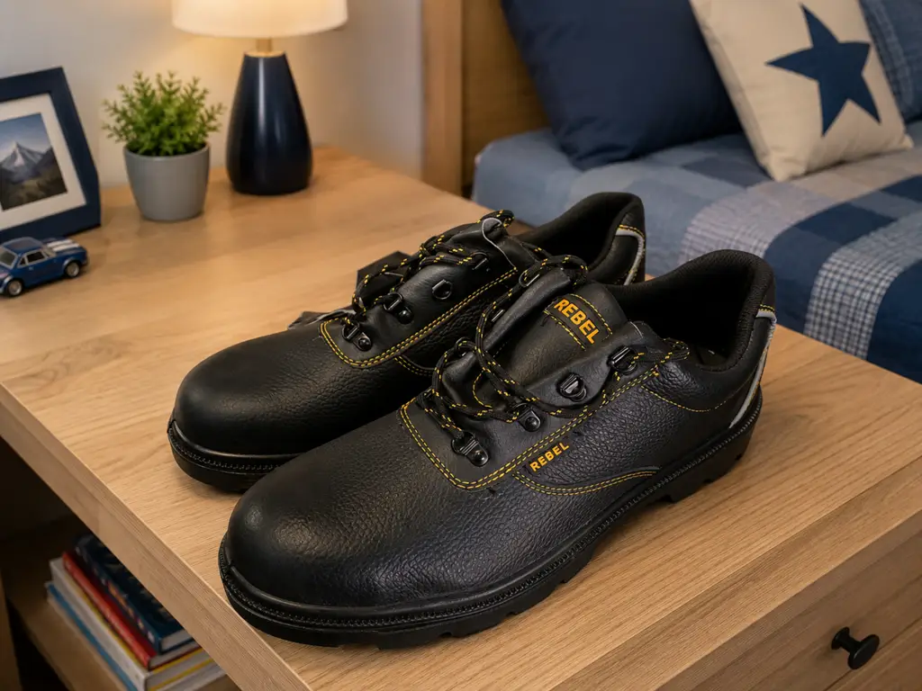 Rebel Black Work / Safety Shoes – Size 14 – Second Hand