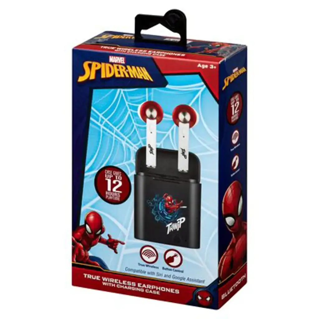 Volkano Marvel Spider-Man Wireless Earphones With Charging Case