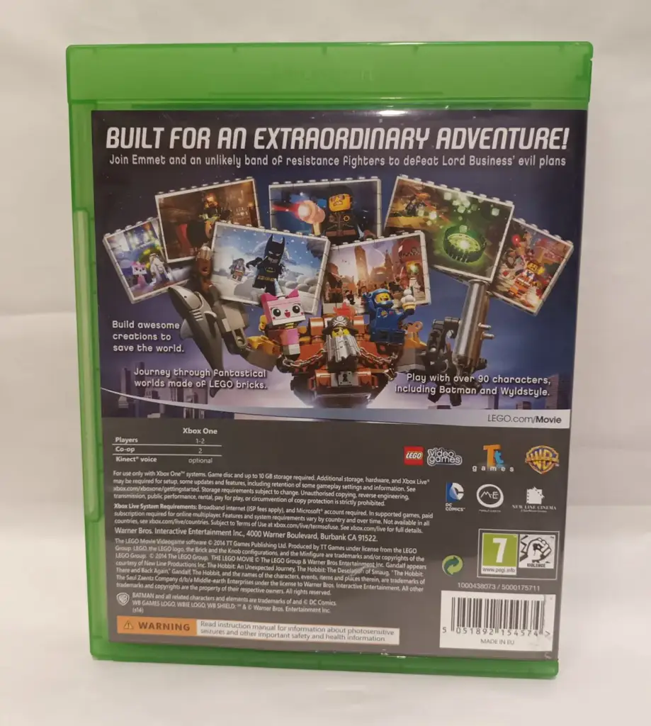 Xbox One The Lego Movie Videogame Game Disc - View 3