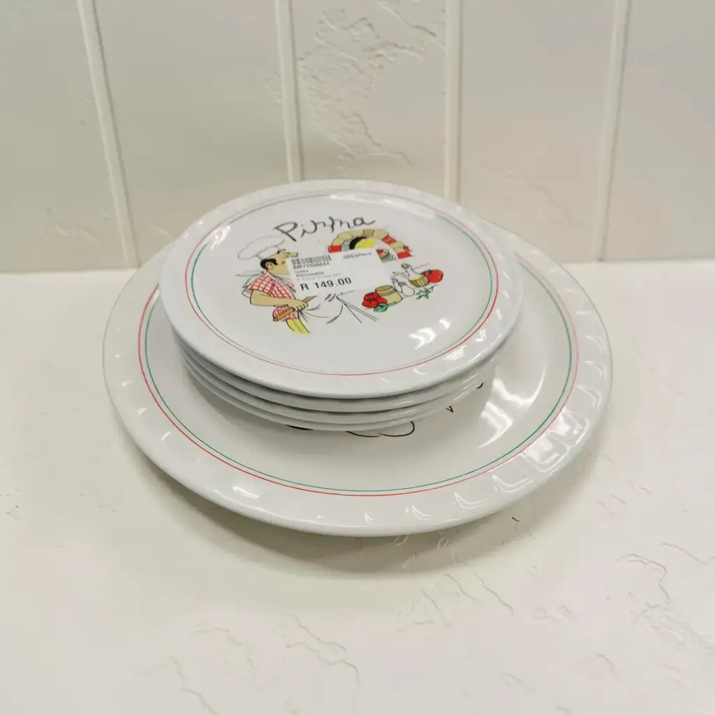5 Piezza Plate Set