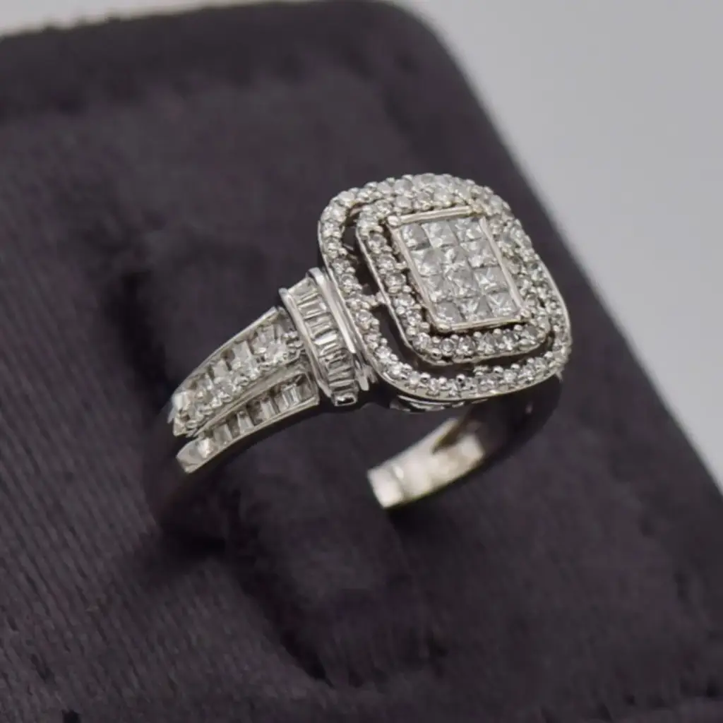 18Ct White Gold Dress Ring - View 2