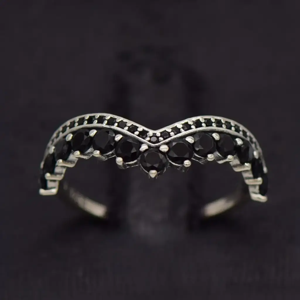 Silver-925 Crown Ring
