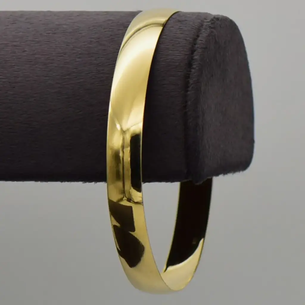 9ct Yellow Gold Bangle Plain